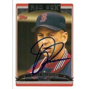  Terry Francona Signed Boston Red Sox 2006 Topps Card 