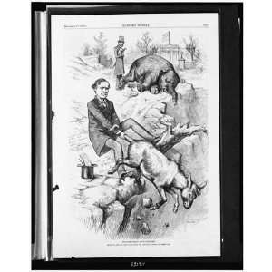  Cartoon Thomas F. Bayard,1879,Democratic donkey