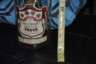 Smirnoff Vodka 1 Gallon Bottle 1969 GIANT VINTAGE 18  