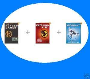   Games, Catching Fire, and Mockingjay Paperback Hardcover Books 3 Pcs