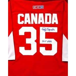 Tony Esposito Autographed Uniform   Team Canada