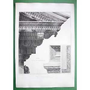 ITALY Details from Temple of Vespasian at Rome by D Espouy   SCARCE 