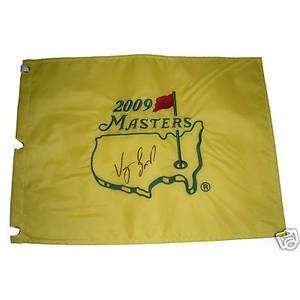 Vijay Singh Signed 2009 Masters Augusta Golf Pin Flag