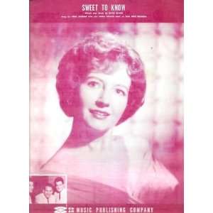  Sheet Music Sweet To Know Fern Garner And The Didato Trio 