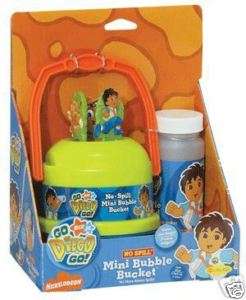Nick Jr Go Diego Go No Spill Mini Bubble Bucket NEW*  