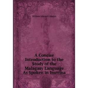   Malagasy Language As Spoken in Imerina William Edward Cousins Books