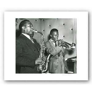  Charlie Parker and Miles Davis   Signed Giclee by William 