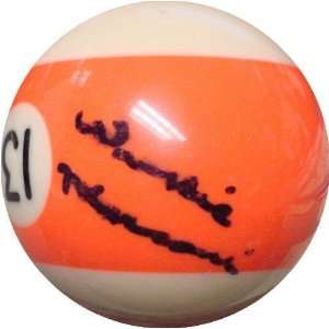  Willie Mosconi Autographed pool ball