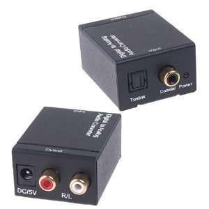  Digital Optical Coax Toslink to Analog Audio Converter 