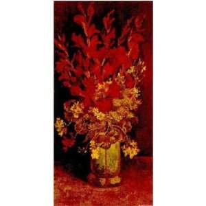  Vase with Gladioli and Carnations II