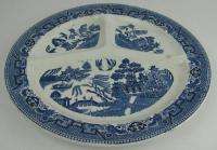 Societe Ceramique Holland Blue Old Willow Grill Plate C  