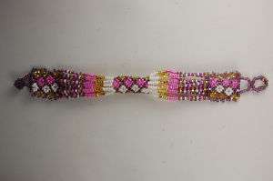 Hand Beaded Tubular Bracelets by Guatemala Indians  