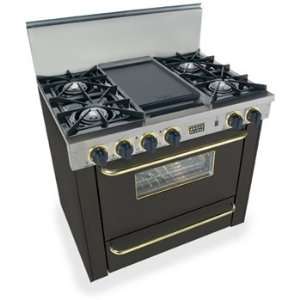   and Double Sided Grill/Griddle Black with Brass Package Appliances