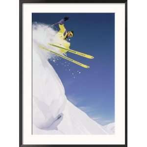 Man Skiing Downhill, Banff, Canada Collections Framed Photographic 