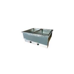 APW Wyott HFWAT 4D 208   4 Pan Drop In Hot Food Well, Drain & Attached 