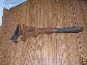 STAN & CALLHES MONKEY WRENCH VINTAGE FARM HAND TOOL  