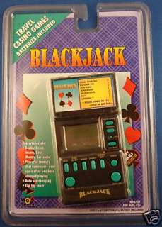 BLACKJACK electronic handheld lcd game by MGA (Micro Games of America 