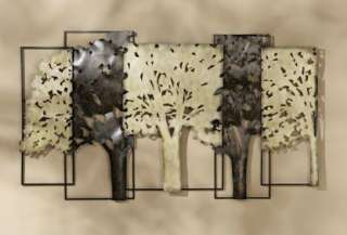 Shade Dappled Trees Metal Wall Sculpture Home Natures Beauty Art 