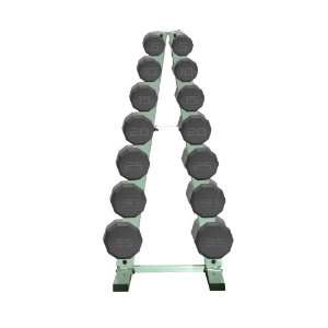  Cap Barbell Workout Dumbbell Weight Set with Frame Rack 