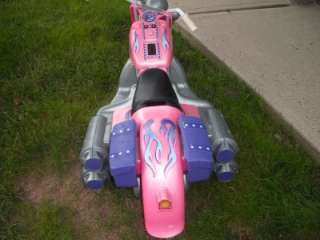 Power Wheels Pink Barbie Harley Davidson 12V Motorcycle P/U IN NJ ONLY 