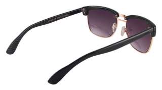 Wayfarer Clubmaster Purple Lens Black Sun Glasses 1234  