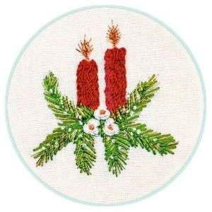 CHRISTMAS CANDLES Kit ~ EdMar Brazilian Embroidery  