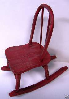 Primitive WOOD Mini Rocking Chair ~ Country Home Decor  
