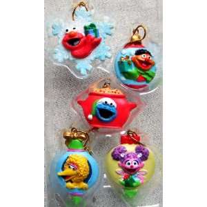  Sesame Street Set of 5 Mini Christmas Ornaments   Abby Cadabby Elmo 