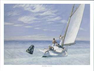 EDWARD HOPPER print sailboat GROUND SWELL  