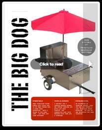   Vendor Hot Dog Vending Food Cart Concession Stand & Trailer  