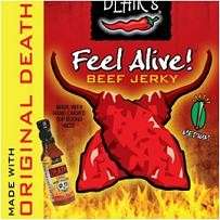   Beef Jerky made with Sudden Death Hot Sauce 700941888889  
