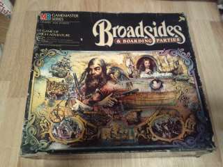 Broadsides and Boarding Parties Milton Bradley Rare Pirate RPG Game L 