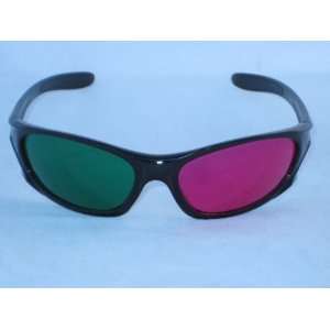  1 Pair of 3d Glasses   Magenta/green Lenses Item# T pg 