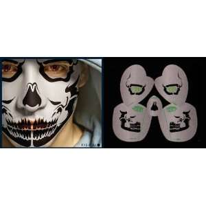  Skull Stencil Airbrush Makeup Face Template Beauty