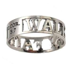  Walk By Faith Christian Ring Jewelry