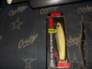 RAPALA 3 1/2 XRAP SUBWALK XRSB 9 RARE BONE CHARTREUSE SUBSURFACE WALK 