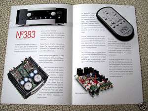 Mark Levinson 383 integrated amplifier brochure  