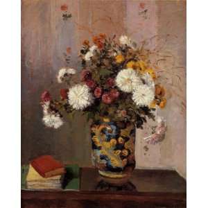  Bouquet of Flowers Chrysanthemums in a China Vase