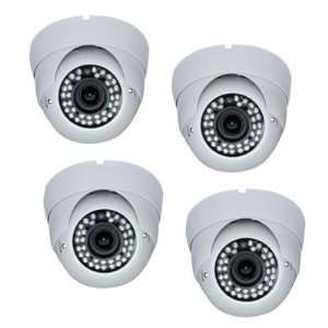 Pack of (4) Professional CCTV Zoom Focus Indoor Dome Security Camera 