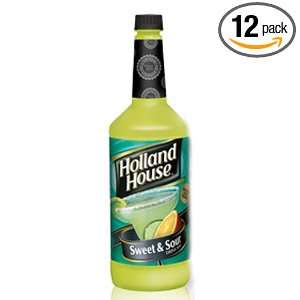 Holland House Sweet & Sour Mixer, 33.81 Ounce Bottles (Pack of 12 