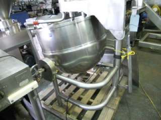 Dover 80 gallon tiltiing kettle with mix and scrape  