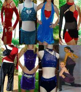 Custom Jazz Tap Dance Competition Costume CL 12 14 AXS *TONS FOR SALE 