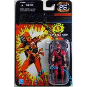  Cobra Red Ninja   G.i. Joe 25th Anniversary Toys & Games