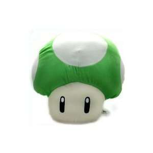    Super Mario Brothers  Mushroom Cushion   16 (Green) Toys & Games