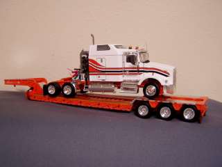 T800 Kenworth w/tri axle RGN trailer. Transport National 1/53 scale 