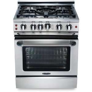   Gas Convection Range 4 Burners & Grill   Liquid Propane   Stainless