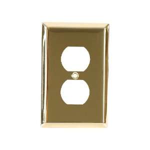   52103 Brass Traditional Duplex Receptacle Wall Plate