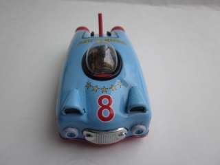 KING JET Tin toy 1950s vtg style Friction Future Car  