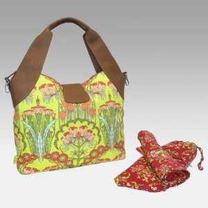 Amy Butler by Kalencom Wildflower Diaper Bag in Tomato 