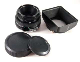   etrs etrc etrsi 75mm f2 8 pe lens with caps lens hood condition mint